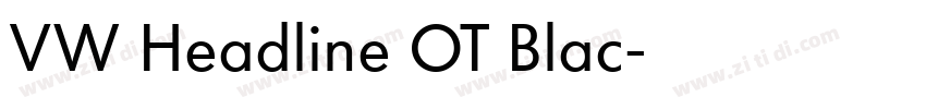 VW Headline OT Blac字体转换
